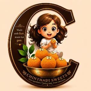 CHINTHADI SWEETS with device C, Made with love made for you trademark artwork
