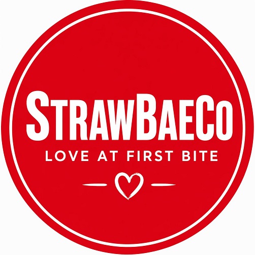 Strawbaeco Love at First Bite trademark artwork
