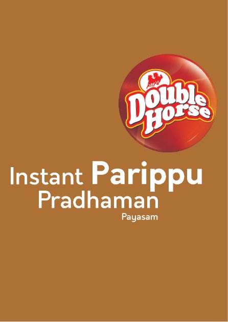 Double Hourse Instant Parippu Pradhaman Payasam trademark artwork