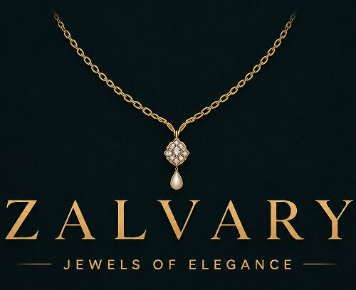 ZALVARY WITH TAG LINE JEWELS OF ELEGANCE trademark artwork
