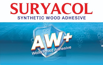 SURYACOL SYNTHETIC WOOD ADHESIVE AW+ Water Proof Adhesive trademark artwork