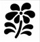 Black and White Flower Logo trademark artwork