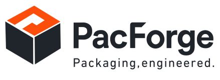 “PacForge” with "Packaging, engineered.” (Tagline) trademark artwork