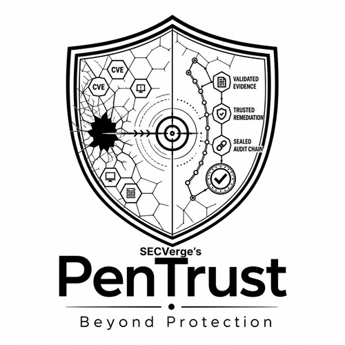 SECVerge's PenTrust with tagline Beyond Protection with device trademark artwork
