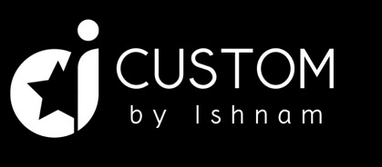 CUSTOM BY ISHNAM trademark artwork