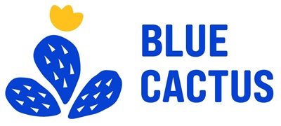 BLUE CACTUS trademark artwork
