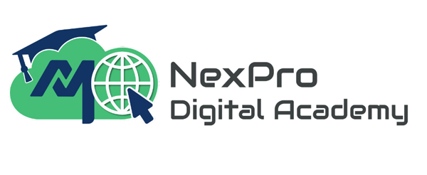 NEXPRO DIGITAL ACADEMY WITH DEVICE OF NP trademark artwork