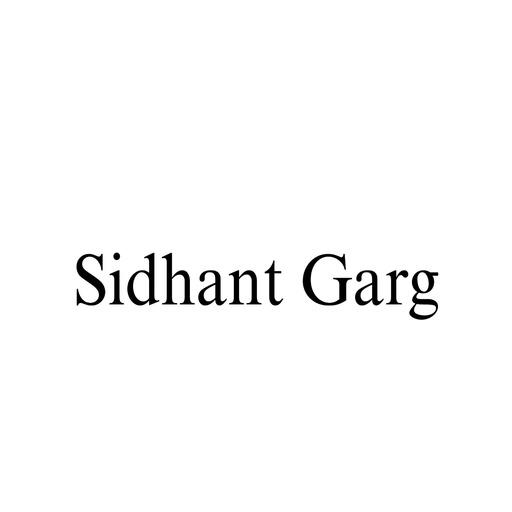 SIDHANT GARG trademark artwork