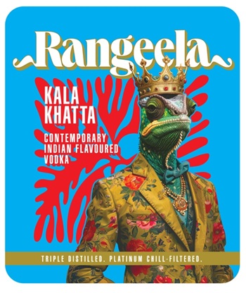 Rangeela KALA KHATTA CONTEMPORARY INDIAN FLAVOURED VODKA trademark artwork