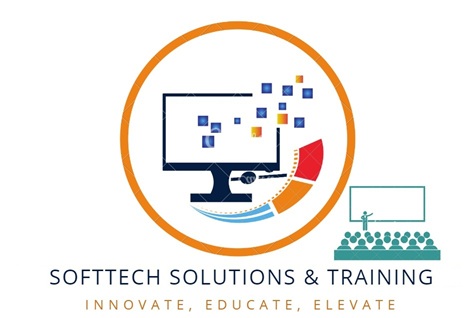 SOFTTECH SOLUTIONS & TRAINING INNOVATE, EDUCATE, ELEVATE trademark artwork