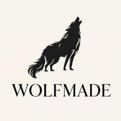 WOLFMADE WITH DEVICE OF WOLF trademark artwork