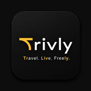 Trivly - Travel, Live, Freely trademark artwork