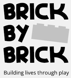 BRICK BY BRICK Building lives through play (Label) trademark artwork
