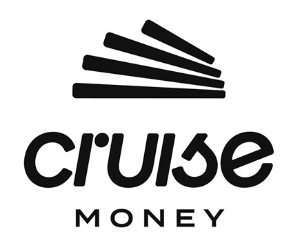 Device with cruise MONEY trademark artwork