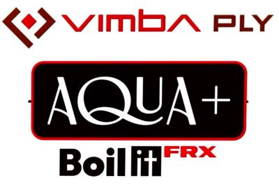VIMBA PLY AQUA + Boilit FRX trademark artwork
