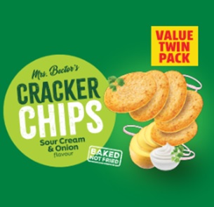 MRS. BECTOR’S CRACKER CHIPS SOUR CREAM & ONION FLAVOUR (DEVICE MARK) trademark artwork