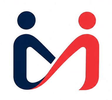 Device of two (abstract) human figures trademark artwork