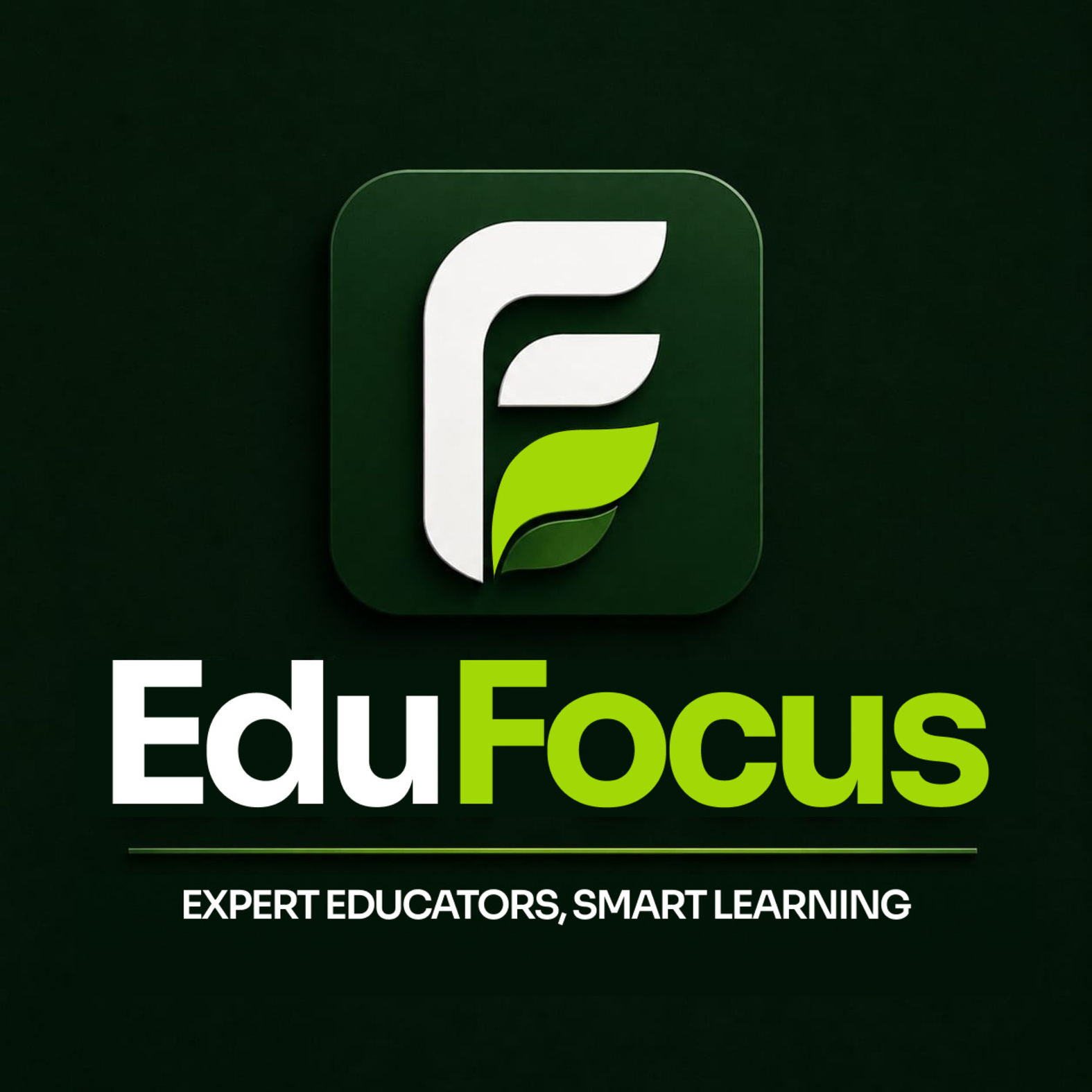 EduFocus with tagline "EXPERT EDUCATORS, SMART LEARNING" trademark artwork