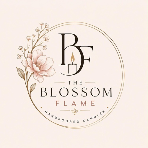 THE BLOSSOM FLAME - HANDPOURED CANDLES trademark artwork