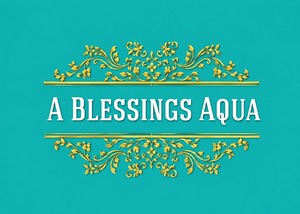 A BLESSINGS AQUA trademark artwork