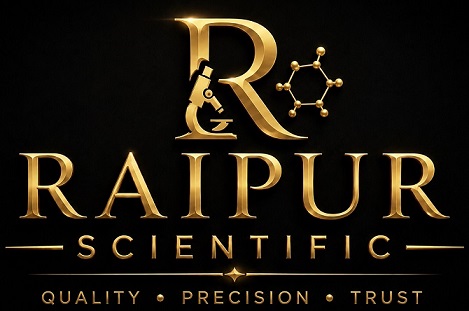 RAIPUR SCIENTIFIC : QUALITY • PRECISION • TRUST [WITH THE DEVICE OF R] trademark artwork