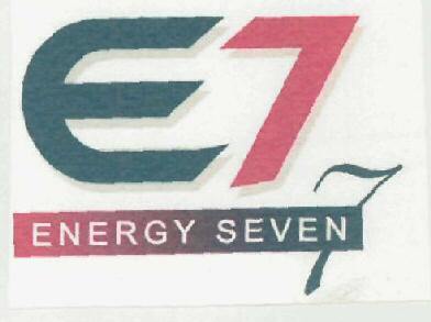 E7 ENERGY SEVEN WITH DEVICE OF 7 trademark artwork