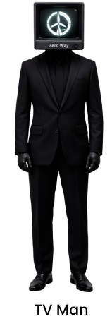 ZERO WAY TV MAN trademark artwork