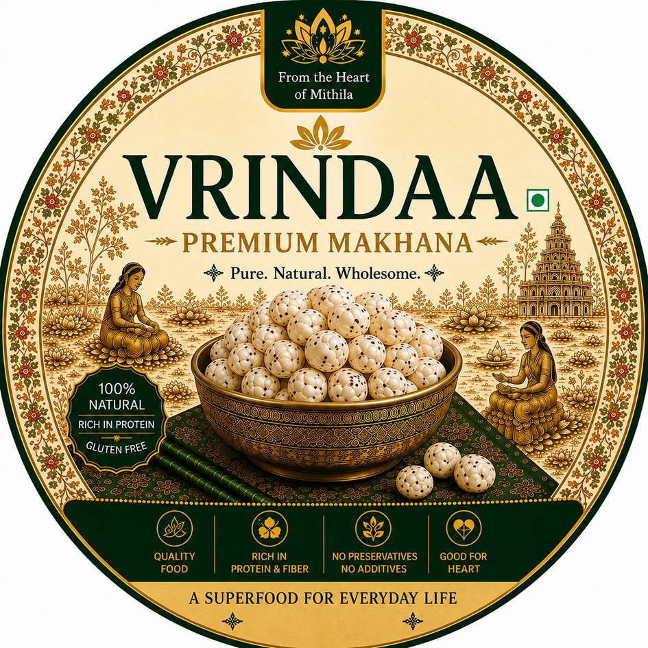 VRINDAA PREMIUM MAKHANA trademark artwork
