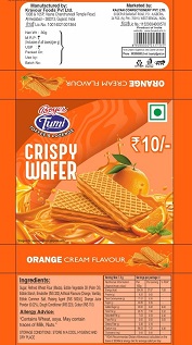 TUMI CRISPY WAFER ORANGE CREAM FLAVOUR trademark artwork