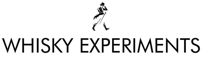 WHISKY EXPERIMENTS & a Striding Man device trademark artwork