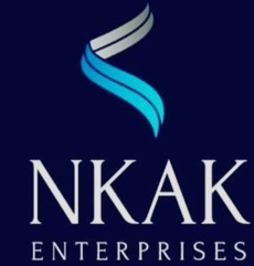N K A K ENTERPRISES with logo trademark artwork