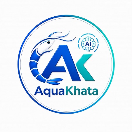 AQUAKHATA WITH DEVICE OF AK trademark artwork