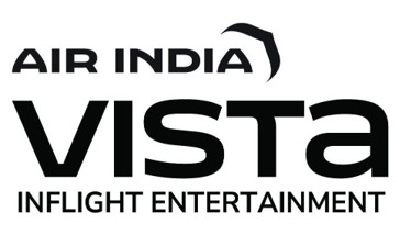 AIR INDIA VISTA INFLIGHT ENTERTAINMENT (logo and device) trademark artwork