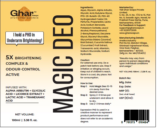 GHAR SOAPS MAGIC DEO trademark artwork
