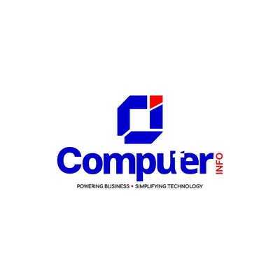 COMPUTER INFO " POWERING BUSINESS . SIMPLIFYING TECHNOLOGY" trademark artwork