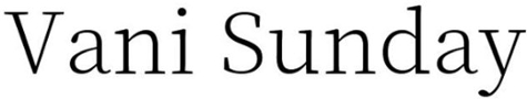 Vani Sunday trademark artwork