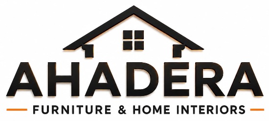 AHADERA FURNITURE & HOME INTERIORS with Device trademark artwork