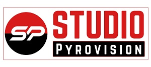 STUDIO PYROVISION ; DEVICE OF SP trademark artwork