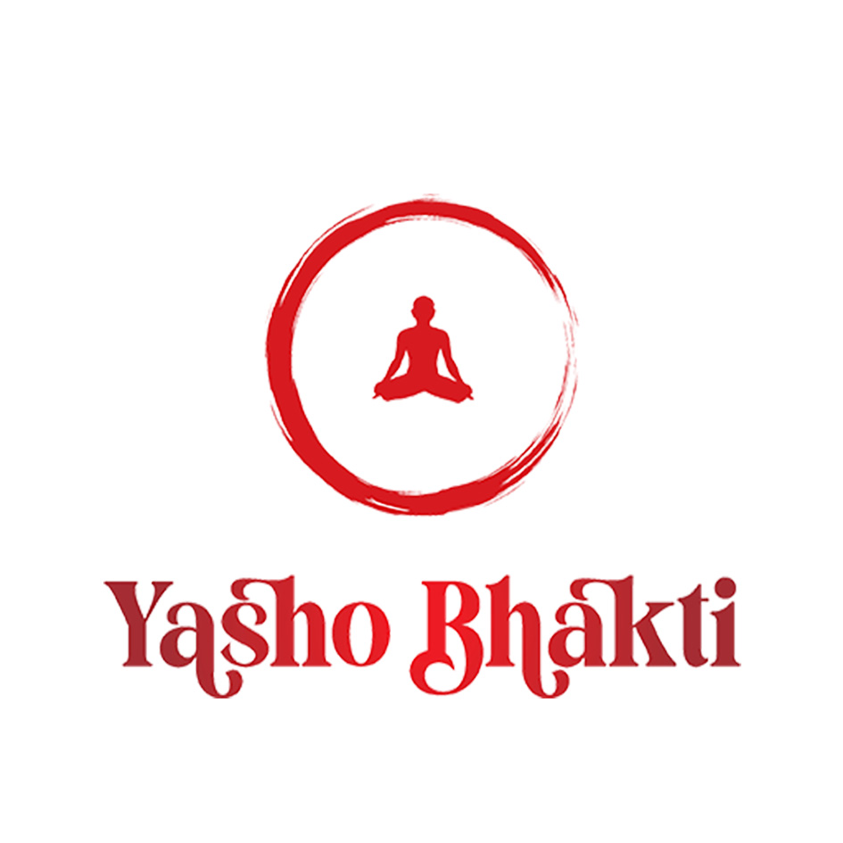 "YASHO BHAKTI" with a Device of meditating person trademark artwork