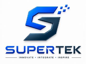 S SUPERTEK WITH INNOVATE INTEGRATE INSPIRE (LABEL) trademark artwork