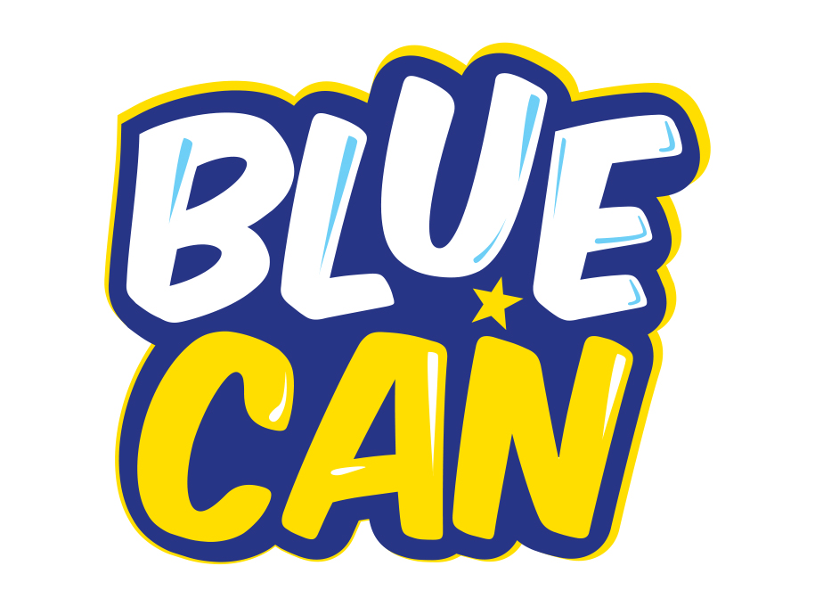 BLUE CAN trademark artwork