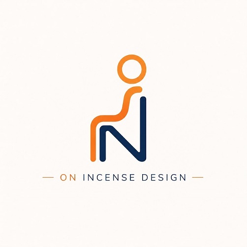 "ON INCENSE DESIGN"(LABEL) trademark artwork