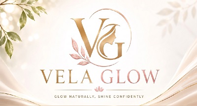 VELA GLOW GLOW NATURALLY SHINE CONFIDENTLY trademark artwork
