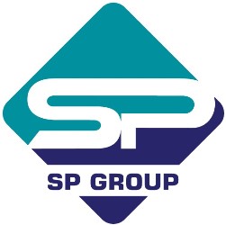 SP GROUP with device of SP trademark artwork