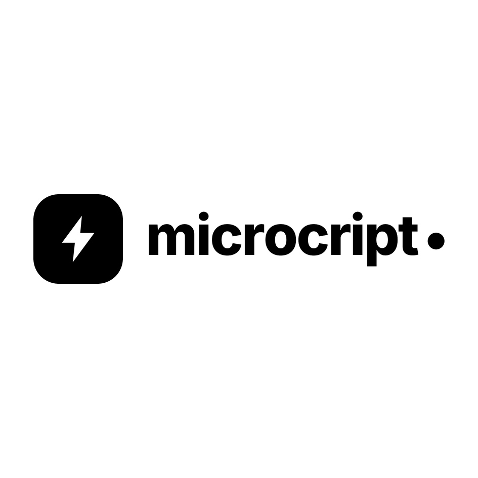 microcript (with lightning-bolt device) trademark artwork