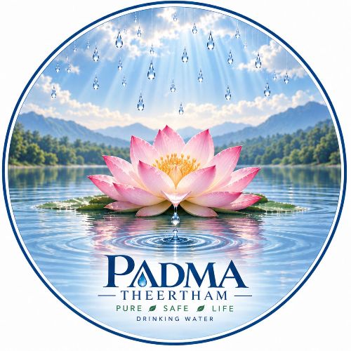 PADMA THEERTHAM PURE SAFE LIFE DRINKING WATER trademark artwork