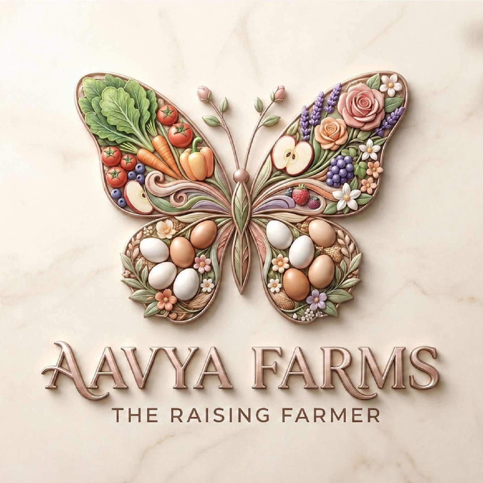 AAVYA FARMS (The Raising Farmer) trademark artwork