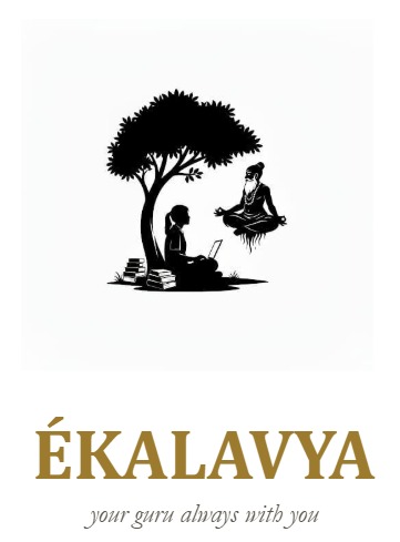 ÉKALAVYA your guru always with you trademark artwork