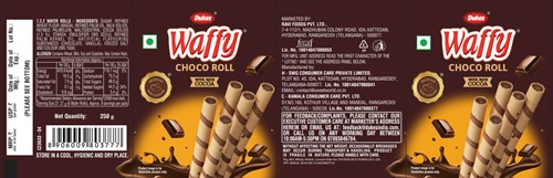 Waffy CHOCO ROLL (Label) trademark artwork