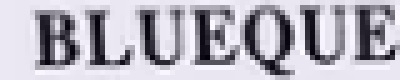 BLUEQUE trademark artwork